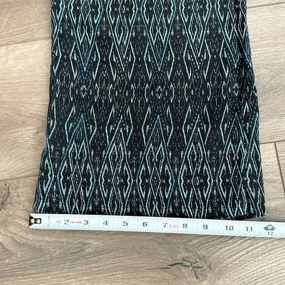 Joie Pallazo Silk Mid Rise Wide Leg Blue And Black Print Pants Size Small - Picture 8 of 11